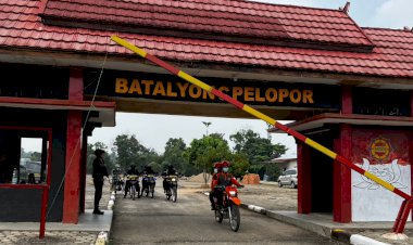 Pantau-Karhutla,-Satbrimob-Polda-Jambi-Bersama-Instansi-Terkait-Patroli-Kawasan-Konservasi-Gajah-di-Tebo