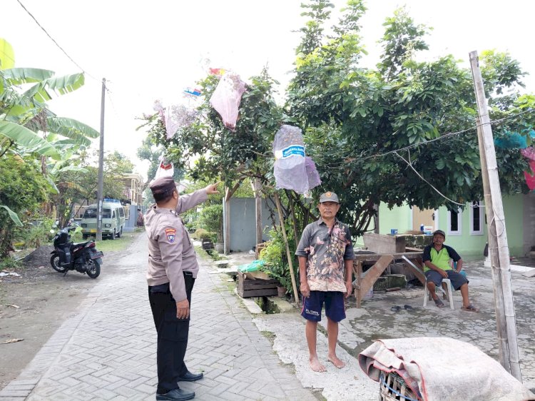 POLRESTA SIDOARJO | Polisi Ajak Warga Sukseskan Program Ketahanan Pangan Lewat Pemanfaatan Pekarangan Rumah