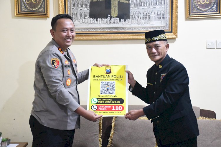 Polres Madiun Kota Jalin Kedekatan, Sosialisasikan Aplikasi Bantuan Polisi di PSHW