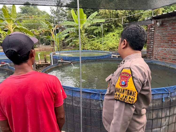 Polsek Krembung Dorong Ketahanan Pangan Lewat Sektor Perikanan