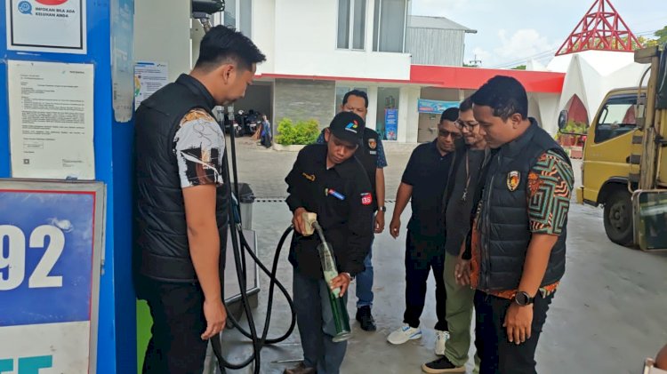 Polisi Bersama Pemkab Ponorogo Sidak Sejumlah SPBU Cek BBM Pertalite