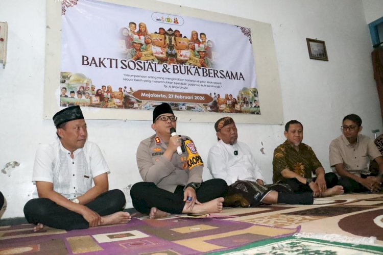 Ramadhan Berkah : Polres Mojokerto Kota Gelar Baksos dan Bukber di Panti Asuhan