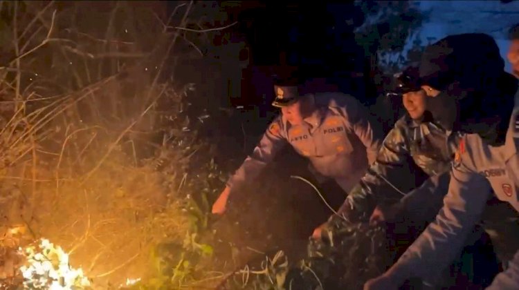 Polres Bondowoso dan Tim Gabungan Tembus Medan Ekstrem, Karhutla di Lereng Ijen Berhasil Dipadamkan