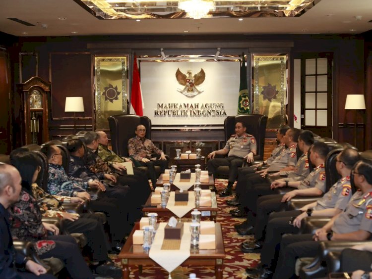 Kapolri Suyudi Ario Seto Kunjungi MA, Perkuat Kolaborasi Penegakan Hukum